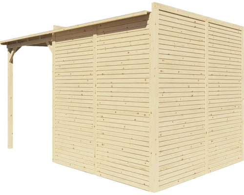 Holz Pavillon mit Lattenwänden