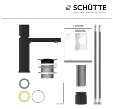 SCHÜTTE Waschtischarmatur NEW YORK schwarz matt 33616