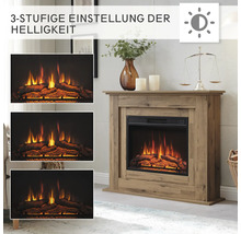 Elektrokamin mit drei Helligkeitsstufen