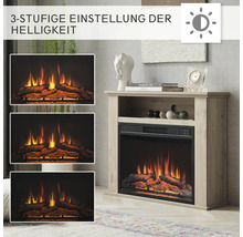 Elektrischer Kamin mit drei Helligkeitsstufen