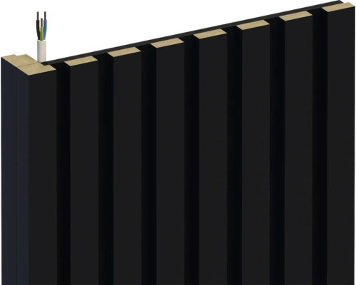 Wandpaneel mit Kabelkanal zur Wandmontage