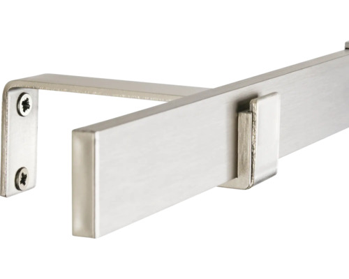 Gardinenstange aus Metall mit Halterung