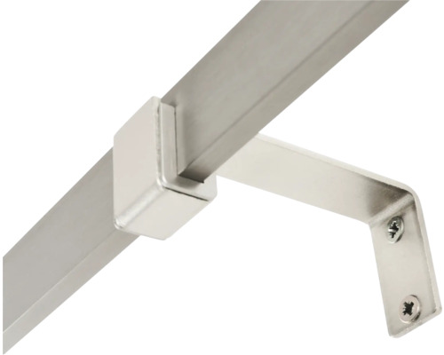 Metallgardinenstange mit Halterung und Schrauben