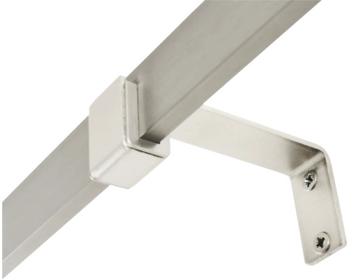 Detailansicht einer Wandbefestigung für ein Regalsystem