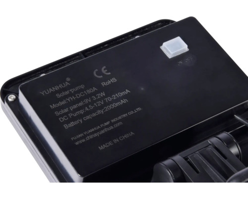 YUANHUA Solarpumpe Modell YH-DC180A mit CE und RoHS Zeichen
