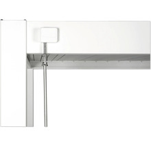 Detailansicht eines Sonnenschirmständers mit Kurbelmechanismus