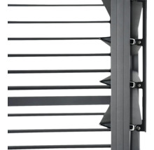 Lamellenwand Mirador Classic, Deluxe Plus 400 123 x 235 cm anthrazit