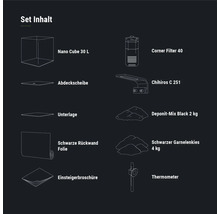 Aquarium DENNERLE Nano Cube Complete, 30 L, LED Beleuchtung Chihiros C 251 inkl. Innenfilter, Abdeckscheibe, Sicherheitsunterlage, Scaper‘s Back Rückwandfolie, Einsteigerbroschüre , Nährboden, Kies und Thermometer-thumb-4 Aquarium DENNERLE Nano Cube Complete, 30 L, LED Beleuchtung Chihiros C 251 inkl. Innenfilter, Abdeckscheibe, Sicherheitsunterlage, Scaper‘s Back Rückwandfolie, Einsteigerbroschüre , Nährboden, Kies und Thermometer-thumb-4