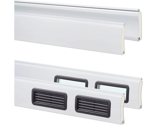 Rollladenprofile mit Lüftung und Lichtelementen