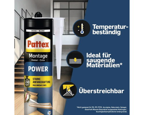 Colle de montage Pattex All Materials 450 g - HORNBACH Luxembourg