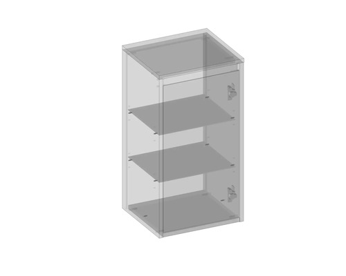 Hängeschrank mit Tür und Einlegeböden für Badezimmer