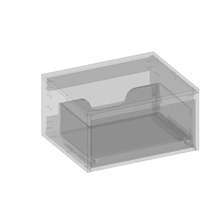 Waschbeckenunterschrank Devo Cristal 2.0 BxHxT 60x32x49 cm antique rose/rosa pesca glass