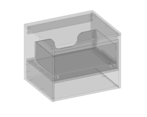 Schubladenbox mit einem Schubfach