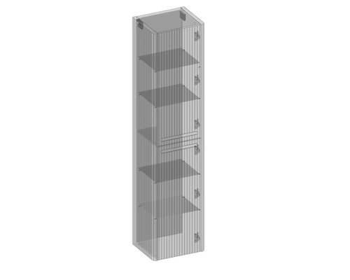 Hochschrank mit Ablagen für das Badezimmer