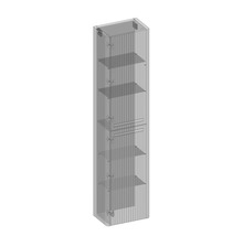 Hängehochschrank mit 2 Türen Devo Gloria 2.0 links BxHxT 45x165x26 cm fjord geriffelt