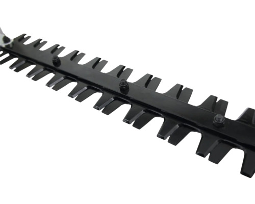 Messerbalken einer Heckenschere im Detail