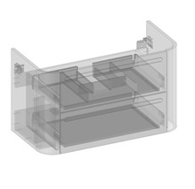 Waschtischunterschrank Devo Gloria 2.0 86x50x42 cm fjord glatt