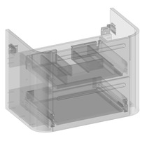 Waschtischunterschrank Devo Gloria 2.0 70x50x42 cm fjord glatt
