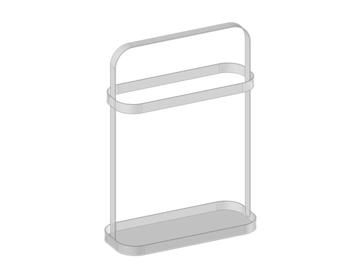 Freistehender Handtuchhalter mit zwei Stangen