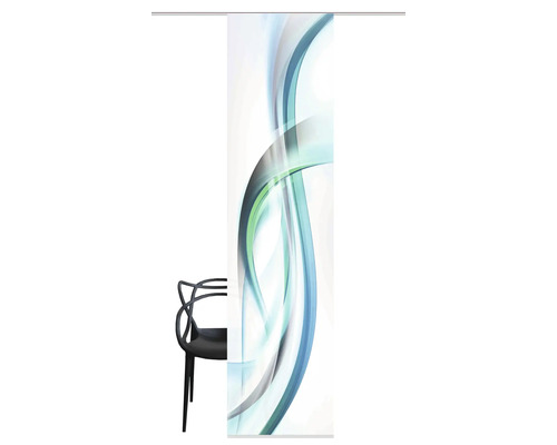 Schiebevorhang mit abstraktem Design für Fensterdekoration