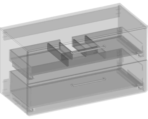 Waschtischunterschrank mit zwei Schubladen