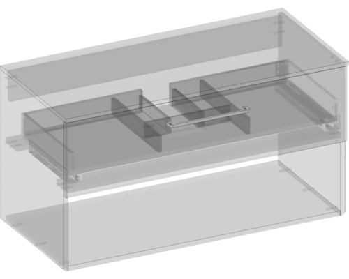 Schubladenauszug mit Fachunterteilung für Schublade