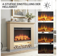 Dekorativer Elektrokamin mit vier Helligkeitsstufen