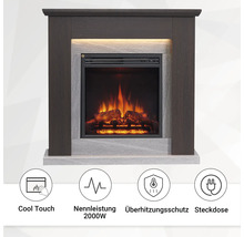Elektrische Kaminfeuer Balderia Pandora eiche dunkel 2000 Watt