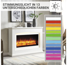 Dekokamin mit zuschaltbarer Beleuchtung in dreizehn verschiedenen Farben