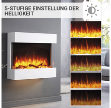 Dekorativer Elektrokamin mit fünfstufiger Helligkeitseinstellung
