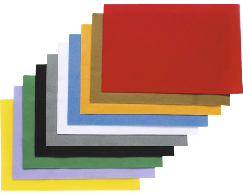 Mehrfarbige Filzplatten für Bastelarbeiten