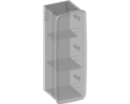 Badezimmerschrank mit drei Regalböden zur Aufbewahrung