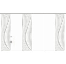 Schiebegardine mit Wellenmuster zur Fensterdekoration