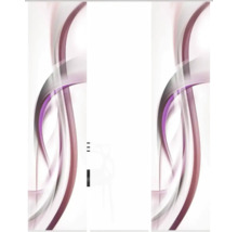 Schiebetür mit abstraktem Muster