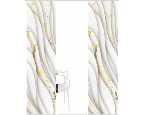 Tapetendesign mit gewellten Linien und Marmorierung