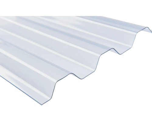 Lichtdurchlässige Wellplatte aus Kunststoff