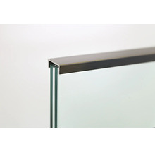 Handlauf für Pertura Pontos Glasgeländer silber 7.5x20.5x2000 mm