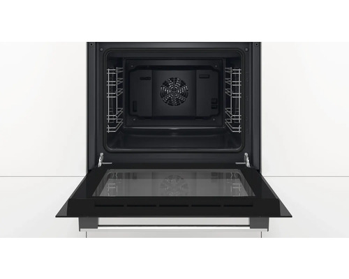 Geöffneter Backofen mit Innenraum und Grill