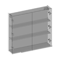 Spiegelschrank Devo Etna 2.0 rechts BxHxT 75x70x16 cm dust grey