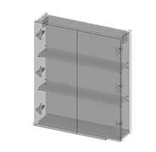 Spiegelschrank Devo Etna 2.0 links BxHxT 60x70x16 cm alpine white