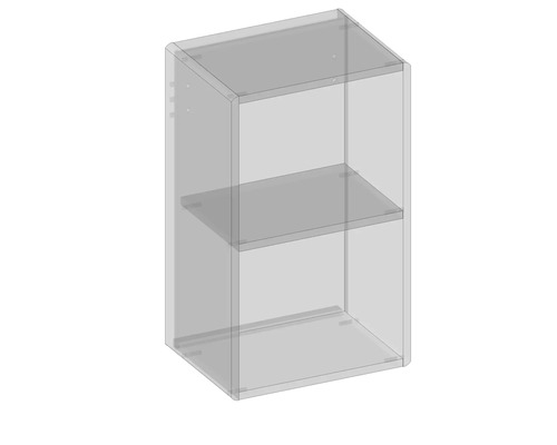 Wandschrank mit zwei Regalböden