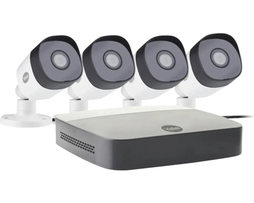 Yale Überwachungskamera Set mit vier Kameras und Aufnahmegerät