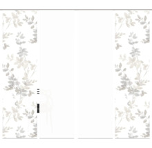 Schiebetür mit Blattmuster für den Wohnbereich