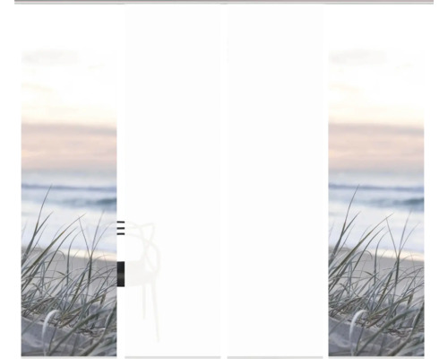 Raumteiler mit Strandmotiv