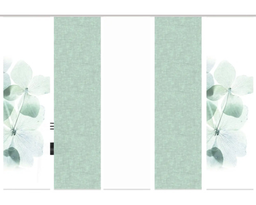 Schiebevorhang mit Blumenmuster