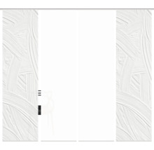 Schiebegardine mit floralem Muster