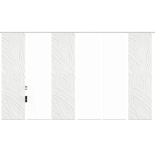 Abstrakte Wandpaneele mit Pinselstrichmuster