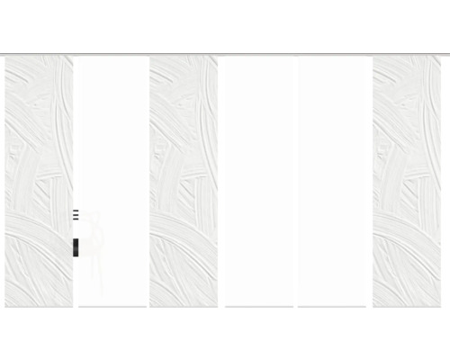 Abstrakte Wandpaneele mit Pinselstrichmuster