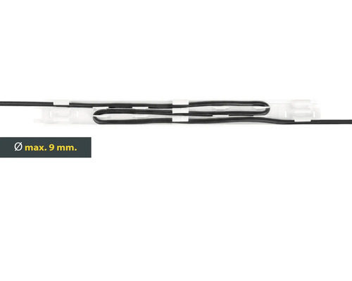 Kabelkanal mit maximal 9 Millimeter Durchmesser