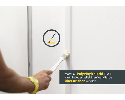 Symbol Überstreichbarkeit mit Wandfarbe